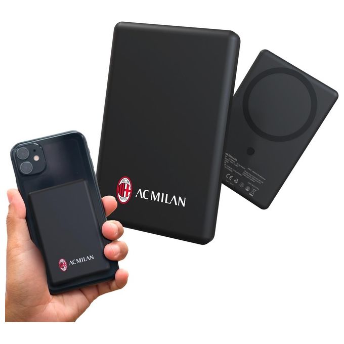 Techmade TM-WWQ73-MIL Powerbank 5000mah slim 7.9mm Wireless Magnetico Milan