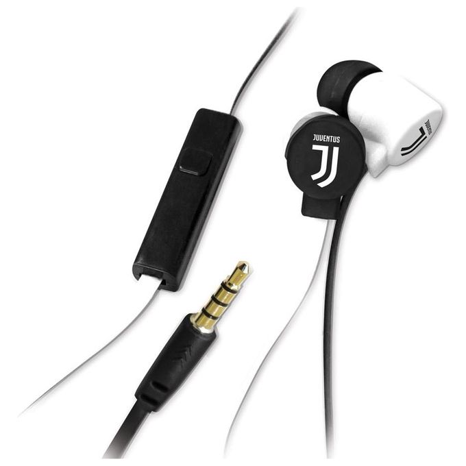 Techmade TM-YL-IP001-JUV Auricolari con Microfono con Tasto Funzione Juventus