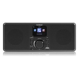 Stazione Radio Internet Portatile Stereo Suono WIFI 2X Altoparlanti Forte Lettore multimediale USB AUX Line Out 2.4'' TFT Screen TX-153 Nero