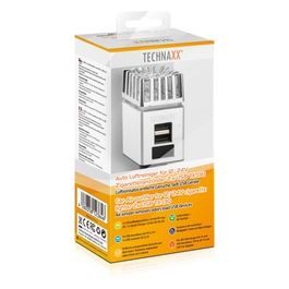 Technaxx TX4854 Purificatore e Rinfrescante Aria e Ionizzatore per Accenisigari da Auto con 2 Porte Usb e Display