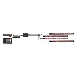 Technaxx TX4858 4 Pannelli Luce Led per Auto con Telecomando con Microfono per La Sincronizzazione dei Suoni con la Luce