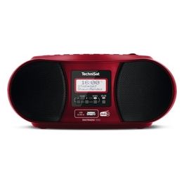 Technisat DigitRadio 1990 Stereo con Radio DAB/FM e Lettore CD Rosso