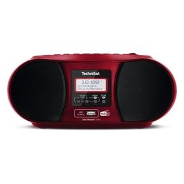 Technisat DigitRadio 1990 Stereo con Radio DAB/FM e Lettore CD Rosso