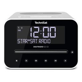 DIGITRADIO 52 CD Stereo DAB Radio Sveglia Bianco