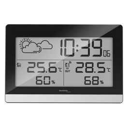 WS 9255 Stazione Meteo con Display LCD Funzione Orologio Termometro e Igrometro Integrati