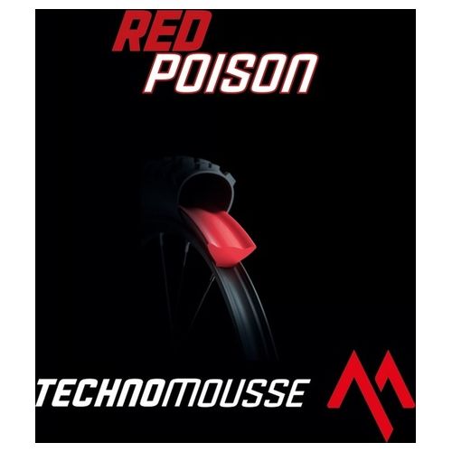 Technomousse Mousse Bicicletta sistema tubeless MTB-Enduro Size 27,5 RED POISON
