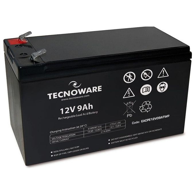 Tecnoware Power Battery Tecnoware 12v 9ah Faston 6.3mm