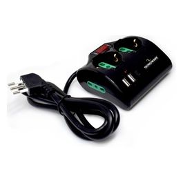 Power Systems Multipresa Power Cleaner 4 2 Uscite Schuko/Italia 10/16A 2 Uscite Italia 2 USB-A 1 USB-C Power Delivery QC 3.0 Protezione Bambini Design Salvaspazio