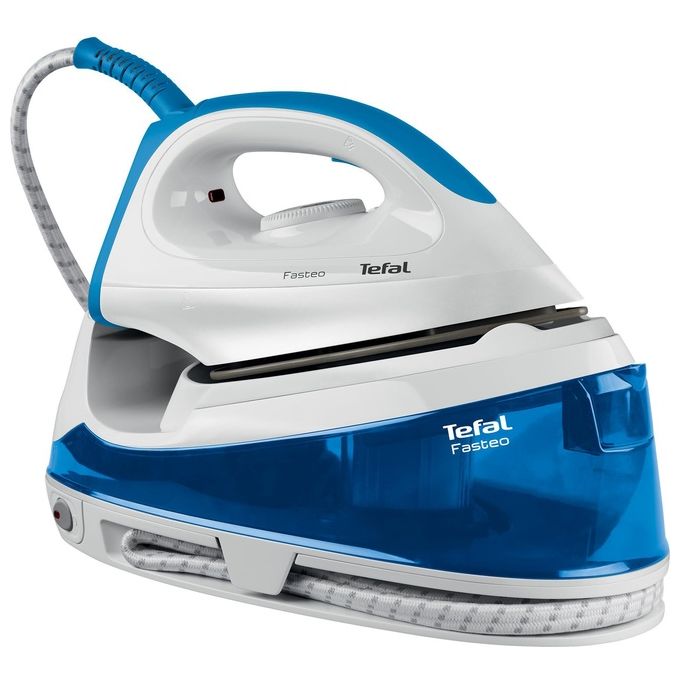 Tefal Fasteo SV6010 Ferro da Stiro a Caldaia 1.2 Litri Ceramica Blu/Bianco