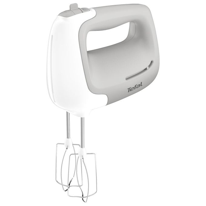 Image of Tefal HT450B Prep'Mix Sbattitore 450W 5 velocita' 2 fruste e 2 ganci impastatrici in acciaio inossidabile Bianco-Grigio