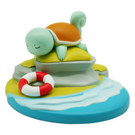 Teknofun, Scena Luminosa LED Squirtle Pokemon, Lampada Decorativa