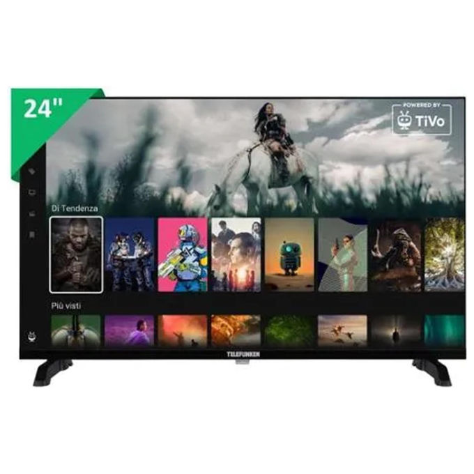 TELEFUNKEN Smart TV 24 Pollici HD LED TE24900B53I2D - Televisore