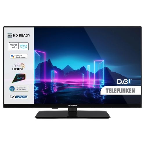 Telefunken TE32750B45V2D Smart TV 32 Pollici HD Ready Display LED Classe E colore Nero
