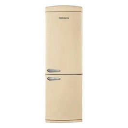 TKBM379BREF – Frigorifero Combinato 294 L, 186 cm, Classe F, 41 dB, No Frost, Design Retrò, Beige