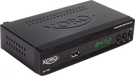 Xoro HRT 7622 Decoder Digitale Terrestre DVB-T2 HEVC 10 Bit Full HD 1080p PVR Media Player colore Nero