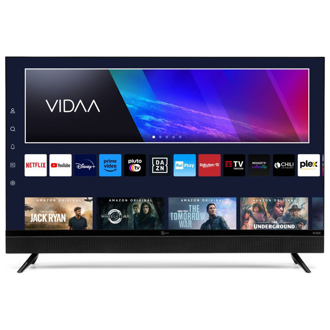 Telesystem smart TV 32 pollici HD soundbar 40W integrata Vidaa hotel mode tivu'sat DVB T2 DVB S2 SMV15