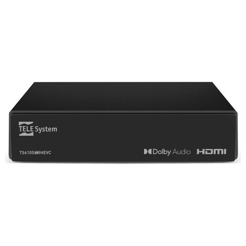 Telesystem Decoder Digitale Terrestre Ts6105 DVB-T/T2 HD MPEG-2, MPEG-4 H264/AVC, H.265/HEVC Main10