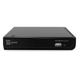 Telesystem Decoder con Doppio Tuner Digitale Terrestre Hd H.265 Videoregistratore e Media Player