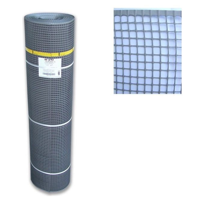 Tenax Rete Plastica Quadra Bianca 10X10 Cm 100