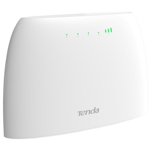 Tenda 4G03 Wi-Fi Router 4G LTE 300 Mbps Banda Wireless 2.4 GHz Porta LAN/WAN con Slot per Scheda Sim Accesso Wi-Fi Fino a 32 Dispositivi