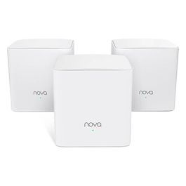 Tenda Nova MW5G Wi-Fi Mesh AC1200 Dual Band con Copertura Fino a 300 m2 2 Porte Gigabit Ethernet Roaming Wireless Confezione da 3 Bianco