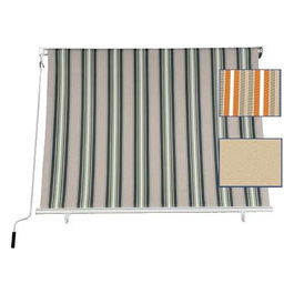 Tenda da sole a caduta 300x250cm beige poliestere rullo alluminio gdlc