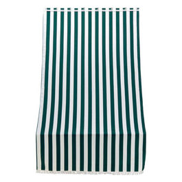 Tenda Sole Per Porta Con Anelli Riga Verde L. 140 H. 250