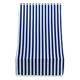 Tenda Sole Per Porta Con Anelli Riga Blu L. 140 H. 300