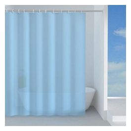 Gedy Tenda Doccia Pvc Vinile Peva Basic Azzurro Pvc 200x180x0,1 Cm