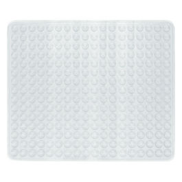 Tappeto Antiscivolo Silver/Alluminio/Incolore/Trasparente Pvc 0,6x80x60 Cm
