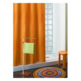 Tenda Doccia Poliestere Monocromo Arancio Tessuto 200x240x0,1 Cm