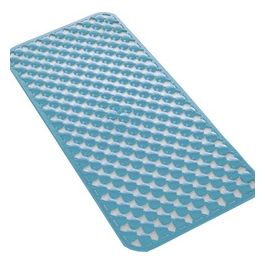 Tappeto Antiscivolo G-Geo Azzurro Pvc 68x35x0,6 Cm