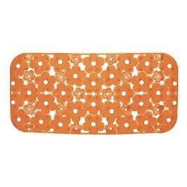 Gedy Tappeto Antiscivolo G-Margherita Arancio Opalino Pvc 0,6x72x34,5 Cm