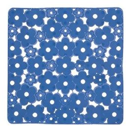 Gedy Tappeto Antiscivolo G-Margherita Azzurro Opalino Pvc 0,6x51,5x51,5 Cm