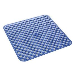 Tappeto Antiscivolo G-Geo Azzurro Pvc 51,5x51,5x0,6 Cm