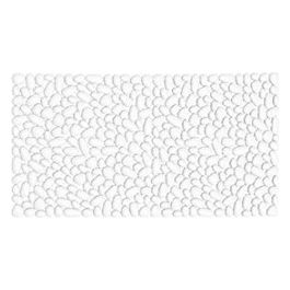 Tappeto Antiscivolo G-Pietra Bianco Pvc 74,5x38x1 Cm