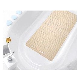Tappeto Antiscivolo Champagne/Panna Pvc 75x36x0,4 Cm