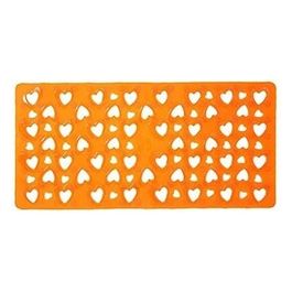 Tappeto Antiscivolo Arancio Pvc 71,5x35,5x0,6 Cm