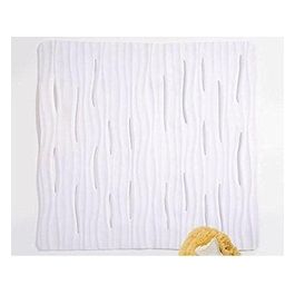 Tappeto Antiscivolo Bianco Pvc 55x55x0,4 Cm