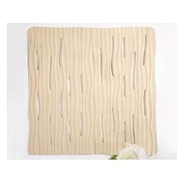 Tappeto Antiscivolo Champagne/Panna Pvc 55x55x0,4 Cm