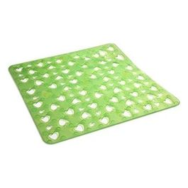 Tappeto Antiscivolo Verde Acido Pvc 55x55x0,4 Cm