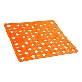 Tappeto Antiscivolo Arancio Pvc 55x55x0,4 Cm