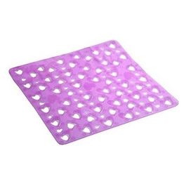Tappeto Antiscivolo Lilla Pvc 55x55x0,4 Cm