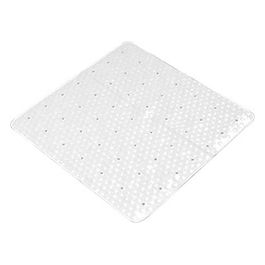 Gedy Tappeto Antiscivolo G-Solid Bianco Pvc 0,1x53x53 Cm