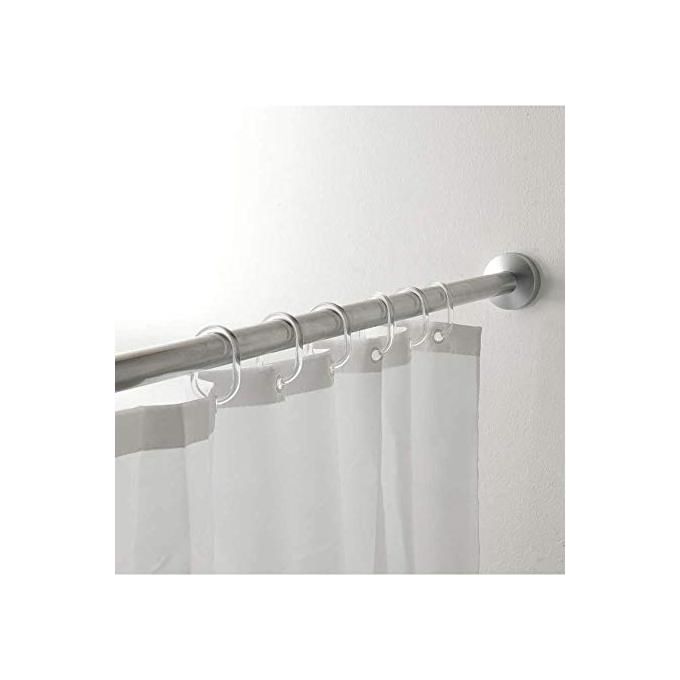 Gedy Anelli Per Tende Silver/Alluminio/Incolore/Trasparente Polistirolo 6x4,2x0,6 Cm