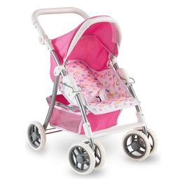 Passeggino Giocattolo Baby Teo Schienale Regolabile Rosa