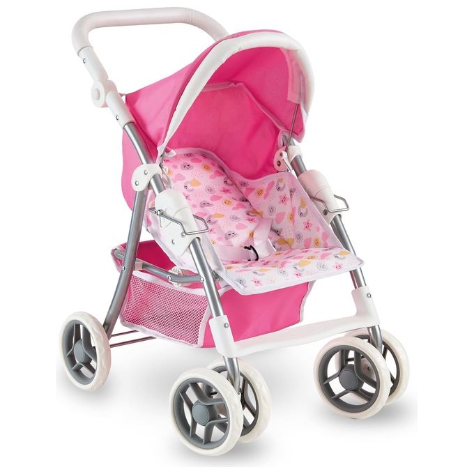 Image of Teorema Passeggino Giocattolo Baby Teo Schienale Regolabile Rosa