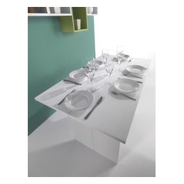 Tavolo consolle allungabile Opla' bianco 120x35/70x75 Made in Italy