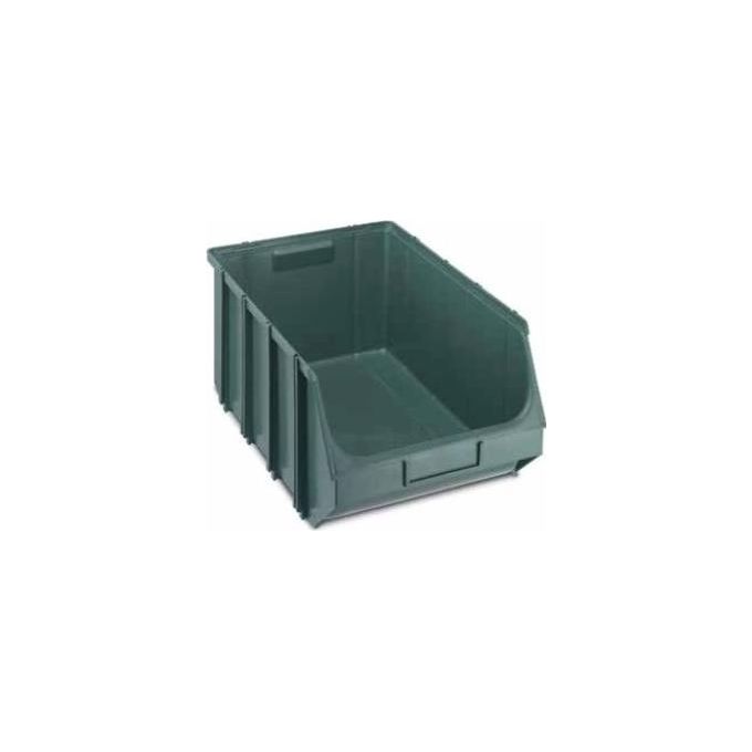 Terry Contenitore Aperto con Porta Ettichetta 308 x 610 x 250 mm Plastica Verde alta Resistenza agli urti Union box