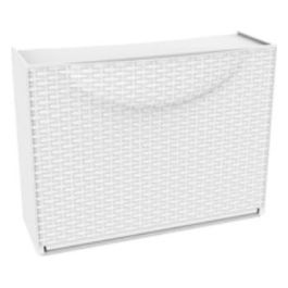 Terry Harmony Box Scarpiera Rattan Bianca 51x19x39 cm